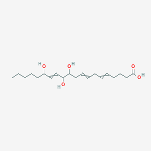 molecular formula C20H34O5 B1211055 11,12,15-Trihydroxyicosa-5,8,13-trienoic acid 