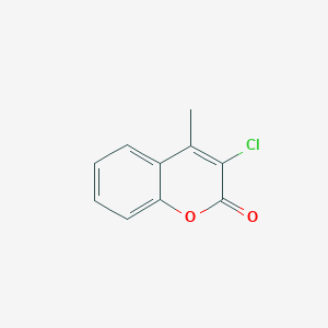 molecular formula C10H7ClO2 B12110572 3-Chloro-4-methyl-2H-1-benzopyran-2-one CAS No. 7037-32-3