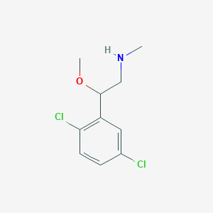 molecular formula C10H13Cl2NO B12110608 2-(2,5-dichlorophenyl)-2-methoxy-N-methylethanamine 