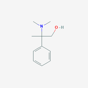 molecular formula C11H17NO B12110650 Benzeneethanol, beta-(dimethylamino)-beta-methyl- CAS No. 25022-57-5