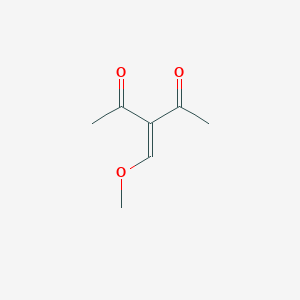 molecular formula C7H10O3 B12110654 2,4-Pentanedione, 3-(methoxymethylene)- CAS No. 71043-35-1