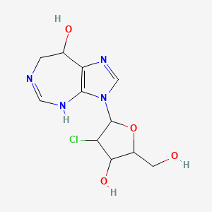 molecular formula C11H15ClN4O4 B1211067 Chloropentostatin, 2' 