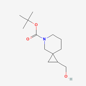 molecular formula C13H23NO3 B12110673 Tert-butyl 1-(hydroxymethyl)-5-azaspiro[2.5]octane-5-carboxylate 