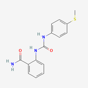 2-[[[4-(Methylthio)anilino]-oxomethyl]amino]benzamide