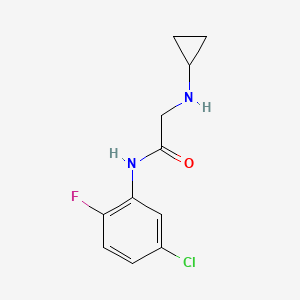 molecular formula C11H12ClFN2O B12110719 N-(5-chloro-2-fluorophenyl)-2-(cyclopropylamino)acetamide 