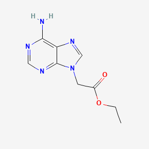 molecular formula C9H11N5O2 B1211072 Ethyl adenine-9-acetate CAS No. 25477-96-7