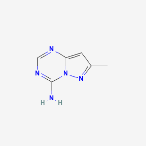 molecular formula C6H7N5 B12110724 7-Methylpyrazolo[1,5-a][1,3,5]triazin-4-amine 