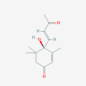 molecular formula C13H18O3 B1211074 (6R)-dehydrovomifoliol 