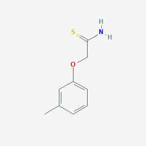 molecular formula C9H11NOS B12110746 2-(m-Tolyloxy)ethanethioamide 
