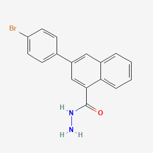 molecular formula C17H13BrN2O B12110767 1-Naphthalenecarboxylic acid, 3-(4-bromophenyl)-, hydrazide CAS No. 610261-46-6