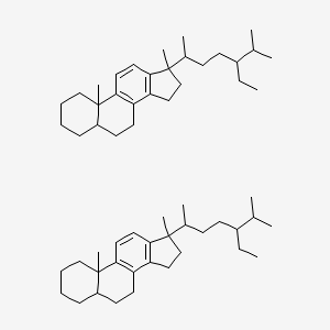molecular formula C58H92 B12110793 C29 RING-C MONOAROMATIC STERANE (5beta(H),10beta(CH3)/5alpha(H),10alpha(CH3)) 
