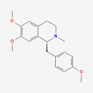molecular formula C20H25NO3 B1211080 O-Methylarmepavine, (R)- CAS No. 5701-00-8