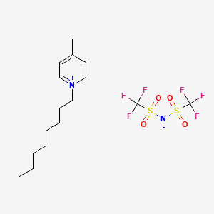 molecular formula C16H24F6N2O4S2 B12110801 N-octyl-4-metylpyridinium bis((trifluoromethyl)sulfonyl)imide 