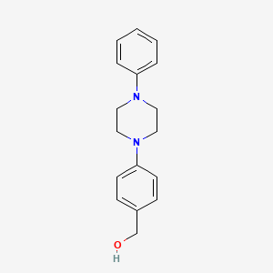 molecular formula C17H20N2O B12110836 Benzenemethanol, 4-(4-phenyl-1-piperazinyl)- CAS No. 1152522-38-7