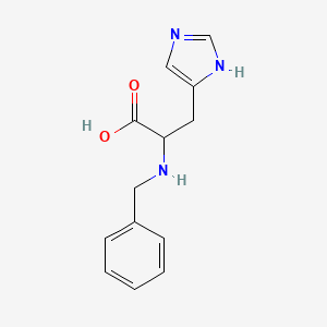molecular formula C13H15N3O2 B12110863 Histidine, N-benzyl- 