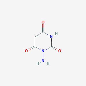 molecular formula C4H5N3O3 B12110874 1-Amino-pyrimidine-2,4,6-trione 