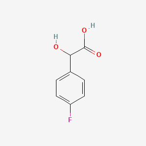 molecular formula C8H7FO3 B1211088 4-Fluoromandelic acid CAS No. 395-33-5