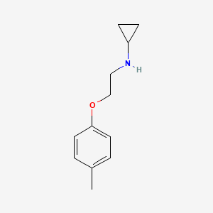 molecular formula C12H17NO B12110903 N-(2-(4-Methylphenyloxy)-ethyl)-cyclopropylamin 
