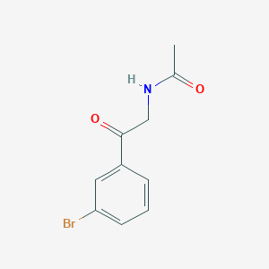 molecular formula C10H10BrNO2 B12110911 N-[2-(3-bromophenyl)-2-oxoethyl]acetamide 