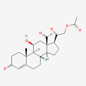 molecular formula C23H30O6 B1211093 D-ALDOSTERONE 21-ACETATE CAS No. 297-91-6