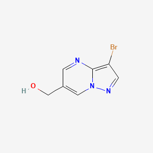 molecular formula C7H6BrN3O B12110954 {3-Bromopyrazolo[1,5-a]pyrimidin-6-yl}methanol 