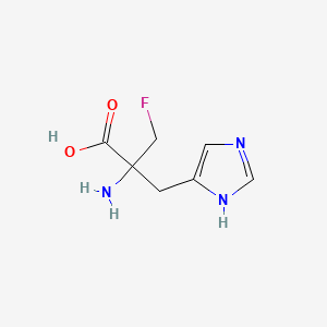 molecular formula C7H10FN3O2 B1211096 alpha-Monofluoromethylhistidine CAS No. 70050-43-0