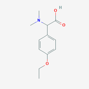 molecular formula C12H17NO3 B12110963 2-(Dimethylamino)-2-(4-ethoxyphenyl)acetic acid 