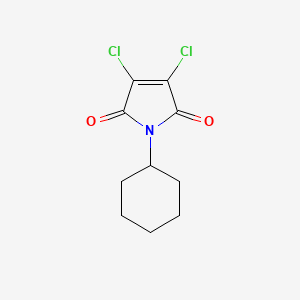 molecular formula C10H11Cl2NO2 B12110964 1H-Pyrrole-2,5-dione, 3,4-dichloro-1-cyclohexyl- CAS No. 50343-26-5
