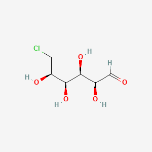 molecular formula C6H11ClO5 B1211098 (2S,3R,4R,5R)-6-chloro-2,3,4,5-tetrahydroxyhexanal 