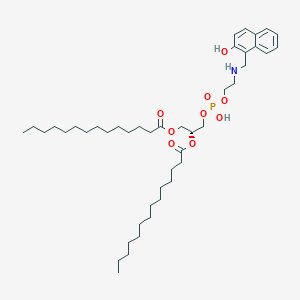 molecular formula C44H74NO9P B121110 N-(1-(2-Naphthol))phosphatidylethanolamine CAS No. 143023-13-6