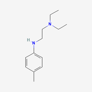 molecular formula C13H22N2 B12111002 1,2-Ethanediamine, N,N-diethyl-N'-(4-methylphenyl)- CAS No. 74474-30-9