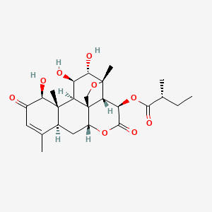 molecular formula C25H34O9 B1211103 Simalikalactone D CAS No. 35321-80-3