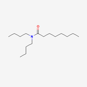 molecular formula C16H33NO B12111035 N,N-Dibutyloctanamide CAS No. 57303-23-8