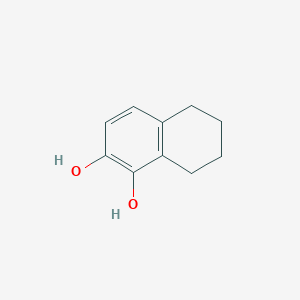 molecular formula C10H12O2 B12111041 5,6,7,8-Tetrahydronaphthalene-1,2-diol 