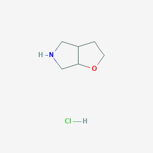 molecular formula C6H12ClNO B12111053 Hexahydro-2H-furo[2,3-c]pyrrole hydrochloride 