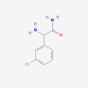 molecular formula C8H9ClN2O B12111064 2-Amino-2-(3-chlorophenyl)acetamide 