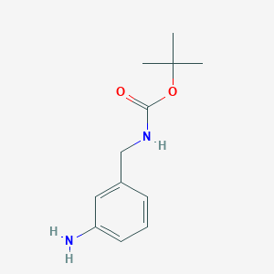 molecular formula C12H18N2O2 B121111 tert-Butyl 3-aminobenzylcarbamate CAS No. 147291-66-5