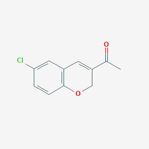 molecular formula C11H9ClO2 B12111186 1-(6-chloro-2H-chromen-3-yl)ethanone 