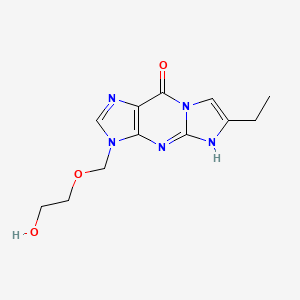 6-ethyl-3-(2-hydroxyethoxymethyl)-5H-imidazo[1,2-a]purin-9-one