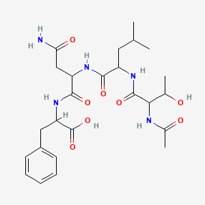 molecular formula C25H37N5O8 B12111202 AC-Thr-leu-asn-phe-OH 