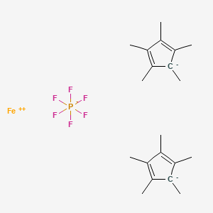 molecular formula C20H30F6FeP- B12111226 Decamethylferrocene hexafluorophosphate 