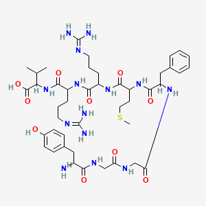 molecular formula C44H68N14O10S B12111240 Metorphacid 