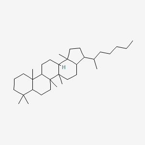 molecular formula C34H60 B12111272 17alpha(H),21beta(H)-(22R)-TETRAKISHOMOHOPANE 