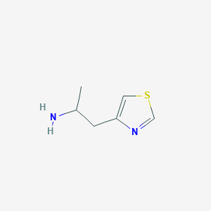 molecular formula C6H10N2S B12111276 2-Amino-1-(4-thiazolyl)propane 