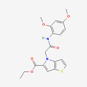4-[2-(2,4-Dimethoxyanilino)-2-oxoethyl]-5-thieno[3,2-b]pyrrolecarboxylic acid ethyl ester