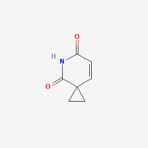 molecular formula C7H7NO2 B12111298 5-Azaspiro[2.5]oct-7-ene-4,6-dione 