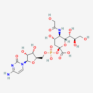 molecular formula C20H31N4O17P B1211131 CMP-N-乙酰神经氨酸 