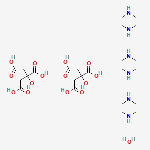 molecular formula C24H48N6O15 B1211132 Piperazine citrate CAS No. 41372-10-5