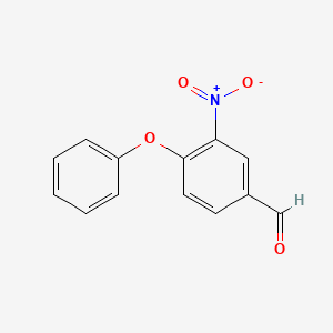 molecular formula C13H9NO4 B12111325 3-Nitro-4-phenoxybenzaldehyde CAS No. 148776-17-4