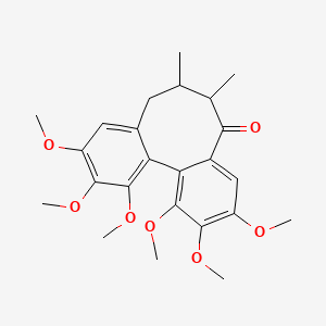 molecular formula C24H30O7 B12111339 SchisantherinS 